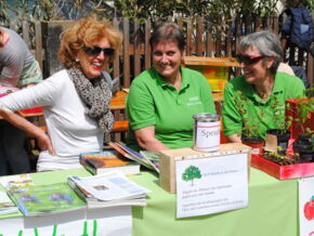 Fest in Frauenhand: Beate Achhammer, Marianne Neuner und Kornelia Baumgartner hielten am OGV-Stand die Stellung.