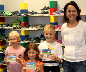 Drei glückliche Mädchen